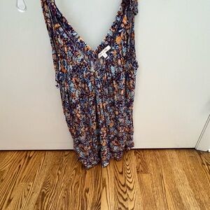 Pure and Good by Anthropologie XS Shoulder-Tie Oversized Tank